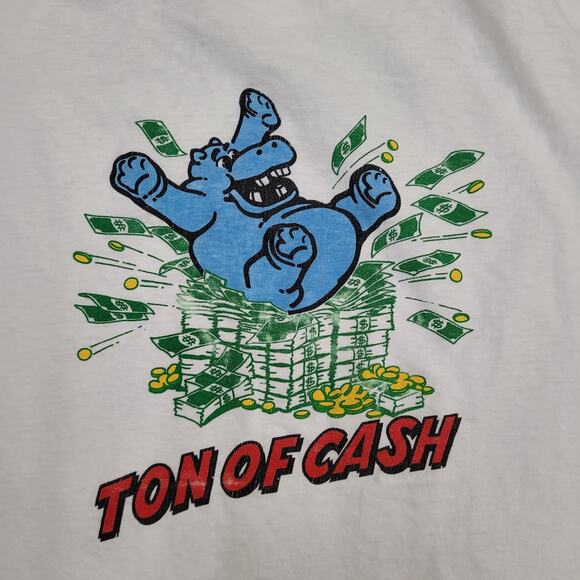 Vintage Hippo Money Shirt Large 22x24 Palace-Station - Picture 7 of 14